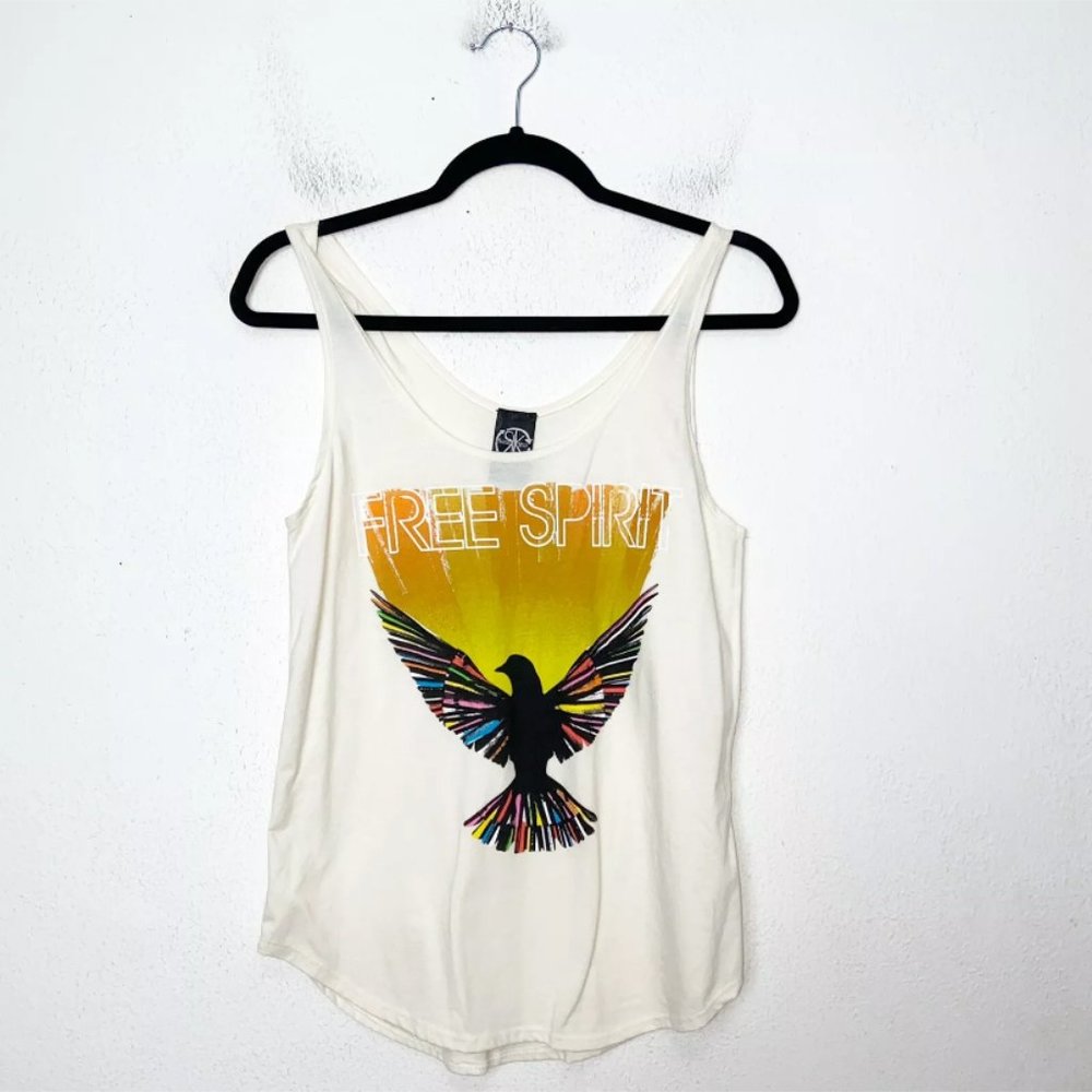 Recyled Karma Cream Free Spirit Tank Top M